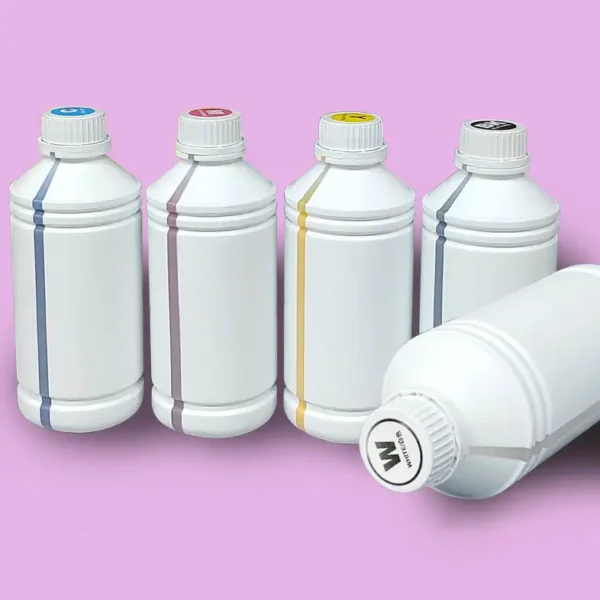 DTF Ink Australia – 100ml to 1000ml | Cyan, Magenta, Yellow, Black, White (CMYKW) for DTF Printers & PET Films